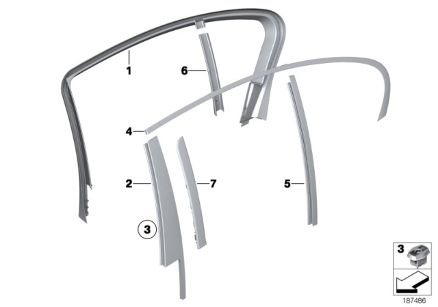 2011 BMW Alpina B7 Outer Trim, Front Left Diagram for 51359141423