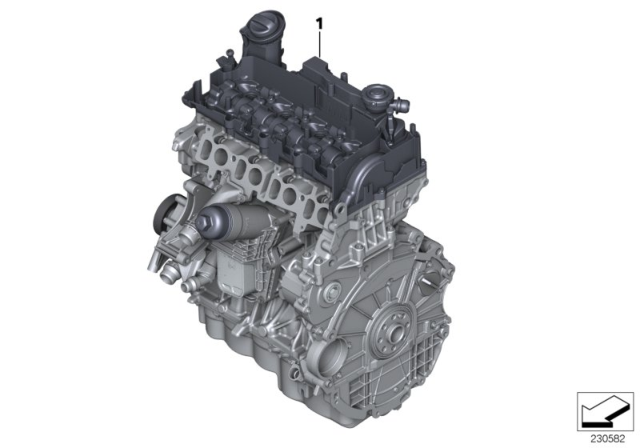 2019 BMW 530i Short Engine Diagram