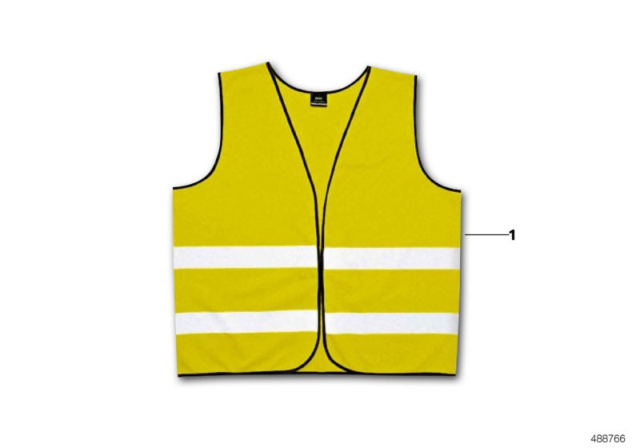 2020 BMW X3 Warning Vest Diagram