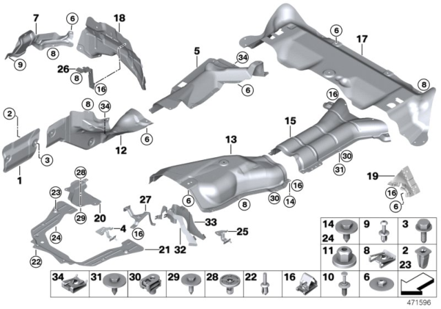 2011 BMW X6 Heat Insulation Diagram
