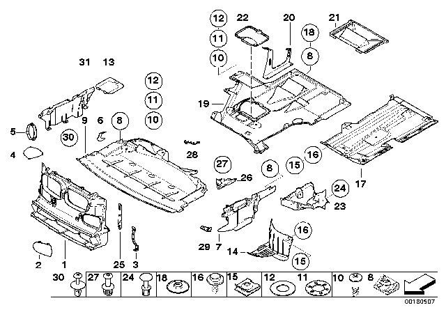 1999 BMW 540i Screw Plug Diagram for 51718218323