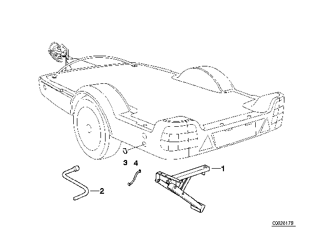1995 BMW 325is Trailer Rear Supports Diagram