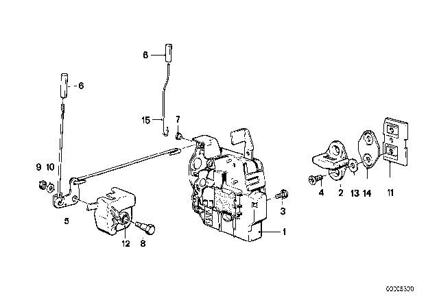 1989 BMW 325ix Covering Right Diagram for 51211906550
