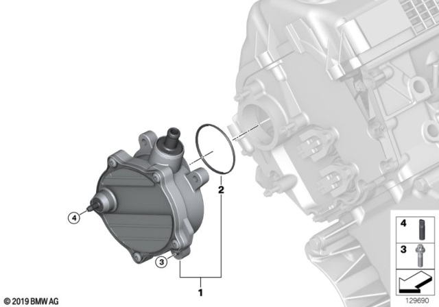 2007 BMW 750Li Vacuum Pump Diagram