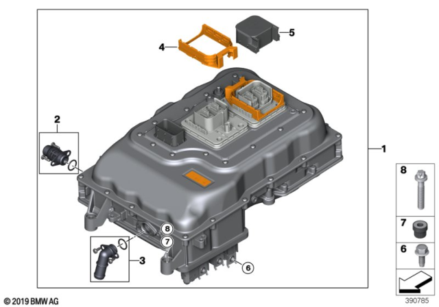 2020 BMW i3 ELECTRIC MOTOR ELECTRONICS Diagram for 12369798177