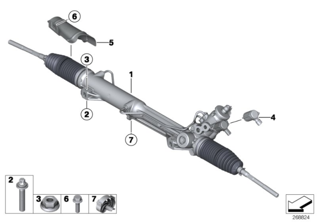 2014 BMW X1 Torque Converter Servotronic Diagram for 32106788212
