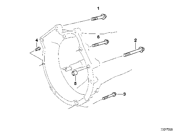 2005 BMW 320i Gearbox Mounting Diagram