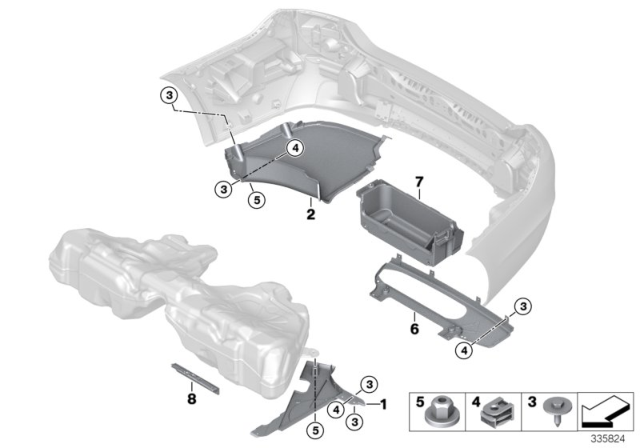 2015 BMW 528i Underbody Paneling Diagram 2