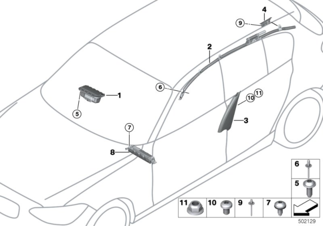 2016 BMW M4 Deflector Plate, Left Diagram for 72127292899