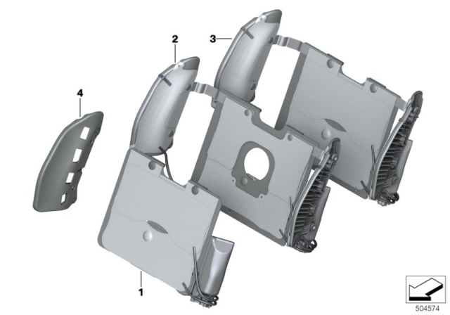 2020 BMW 840i xDrive Gran Coupe SUPPORTING PLATE, LEFT Diagram for 52107431796