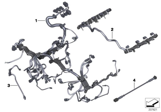 2011 BMW Alpina B7 Engine Wiring Harness Diagram