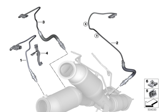 2020 BMW X3 M REGULATING LAMBDA PROBE Diagram for 11788058646