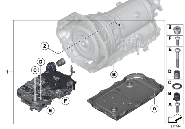 2014 BMW X1 Mechatronics (GA8HP45Z) Diagram 1