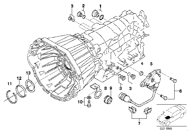1997 BMW 540i Mounting Parts / Packings (A5S440Z) Diagram