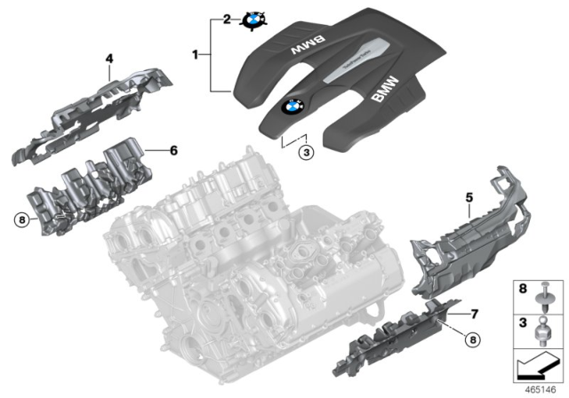 2019 BMW Alpina B7 Engine Acoustics Diagram
