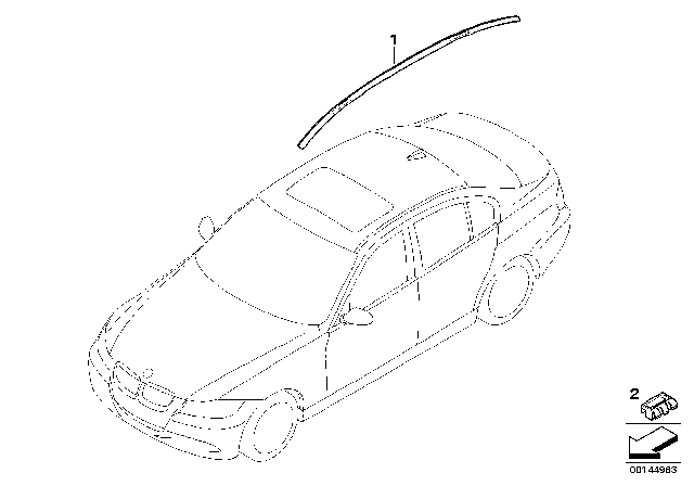 2008 BMW 328i Retrofit Of Exterior Items In Car Color Diagram