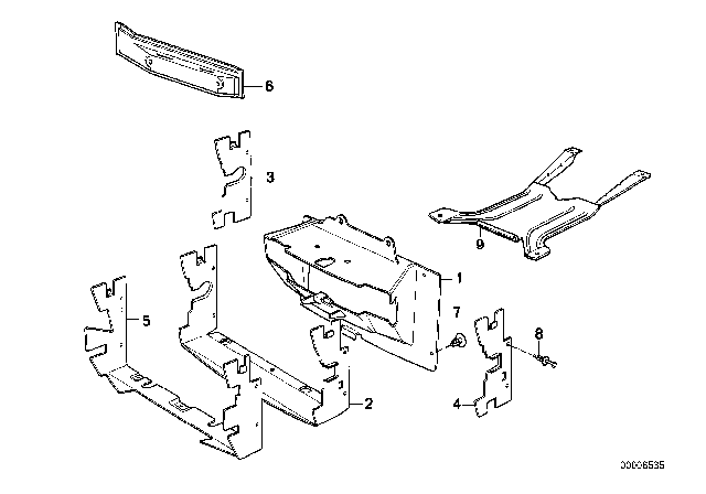 1988 BMW 325i Air Duct Diagram for 51711976719