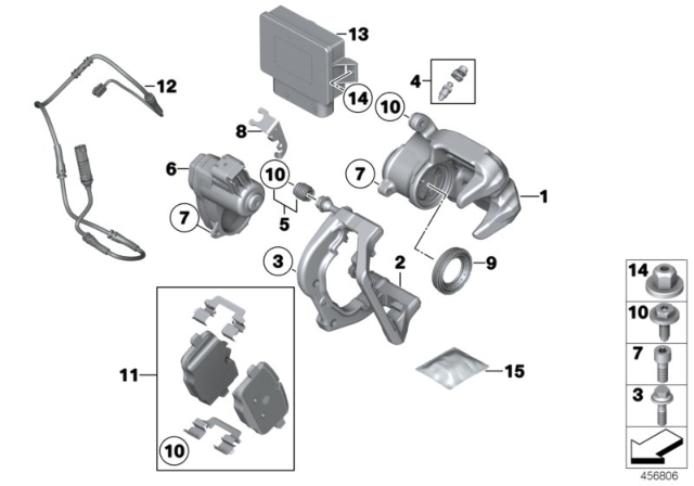 2013 BMW 650i Cable Bracket, Right Diagram for 34216793044