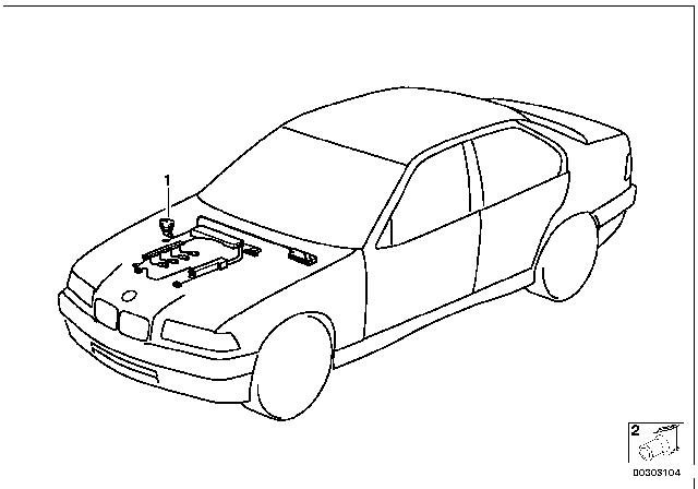 1992 BMW 325is Engine Wiring Harness Diagram