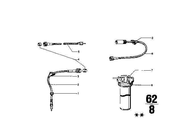 1971 BMW 2002 Speedometer Cable Diagram
