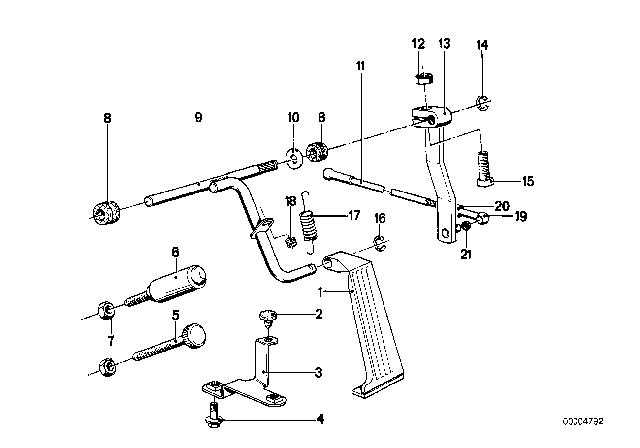1978 BMW 630CSi Hex Bolt With Washer Diagram for 07119915063