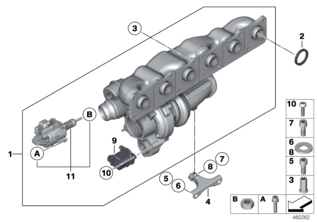 2016 BMW M235i Turbo Charger Diagram 1