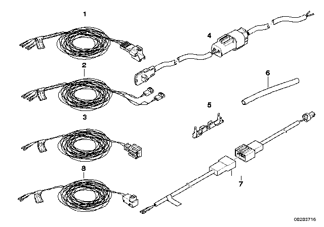 2006 BMW 650i Repair Cable, Airbag Diagram