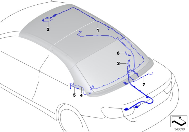 2015 BMW 428i Wiring Harness, Hydraulic Pump Diagram for 54377344463