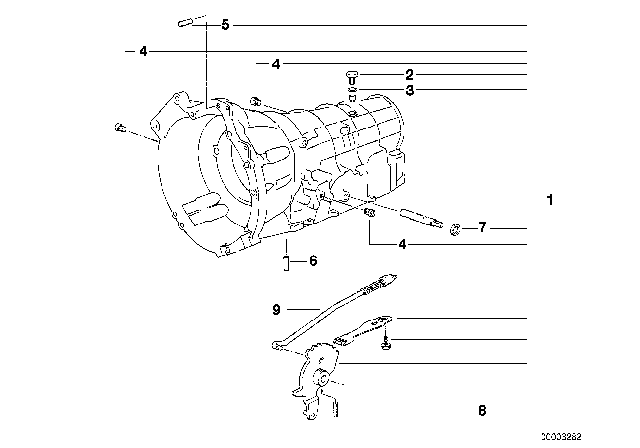 1994 BMW 320i Housing With Mounting Parts (A5S310Z) Diagram