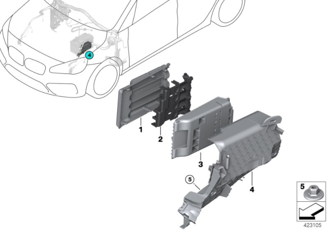 2020 BMW X2 B+ Distributor Cap Diagram for 61149321050