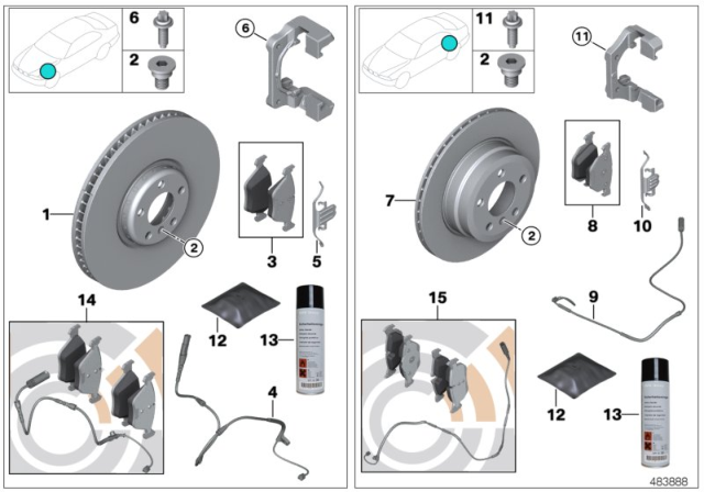 2011 BMW 550i GT Brake Disc, Lightweight,Ventilated,Right Diagram for 34116785676