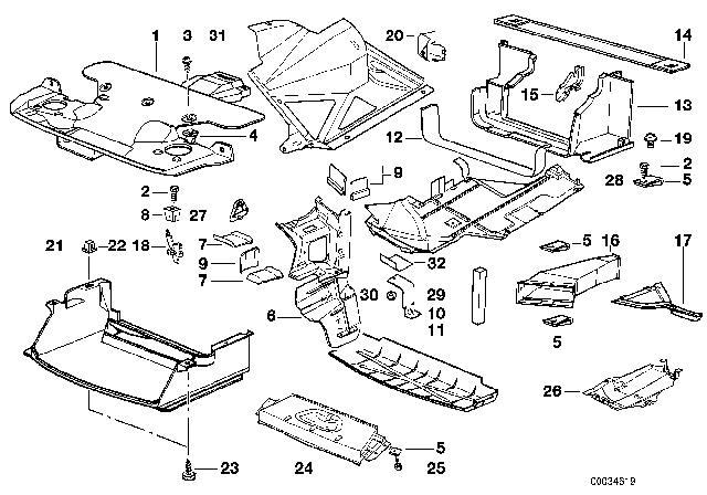 1998 BMW 318i Air Duct, Right Diagram for 51718156248