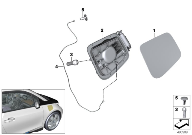 2014 BMW i3 Cover Pot Diagram for 51177335742