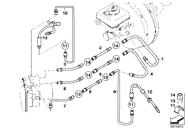 2004 BMW 545i Pipe Diagram for 34326760874