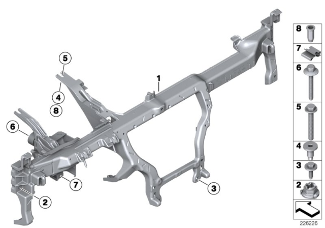2015 BMW X4 Carrier Instrument Panel Diagram