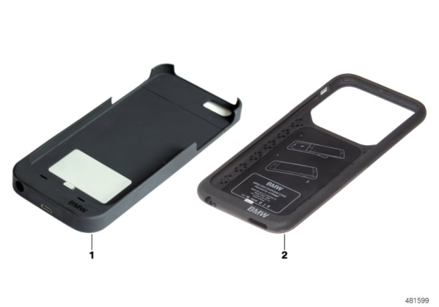 2012 BMW X3 Cover For Wireless Charging Diagram