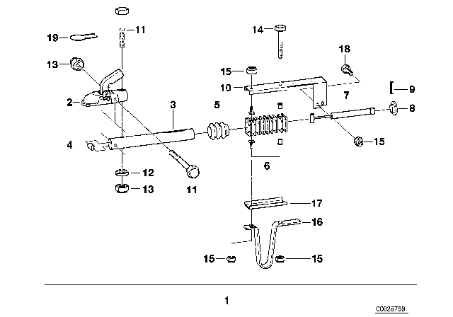 1995 BMW 525i Tow Hitch Diagram for 86190136993
