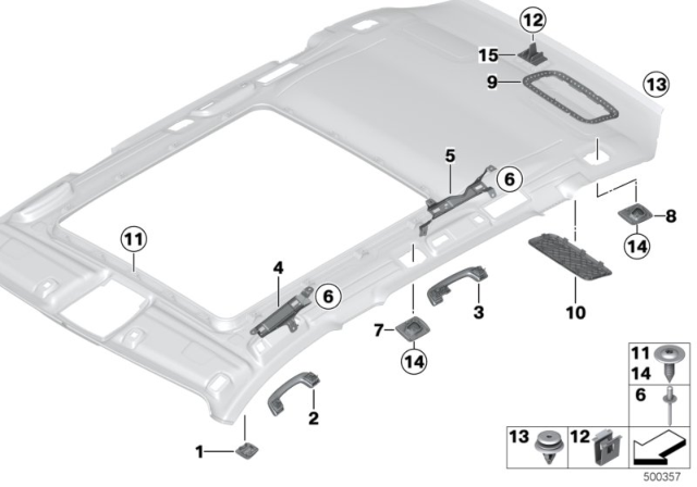 2018 BMW 330i xDrive Cover, Microphone Diagram for 51447230894