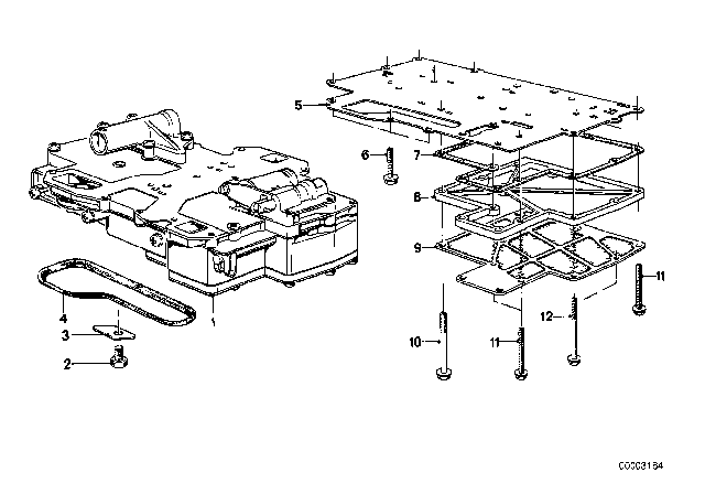 1979 BMW 320i Control Unit & Attaching Parts (ZF 3HP22) Diagram 2