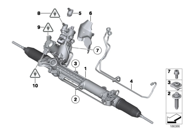 2011 BMW 760Li Torque Converter Servotronic Diagram for 32106788211