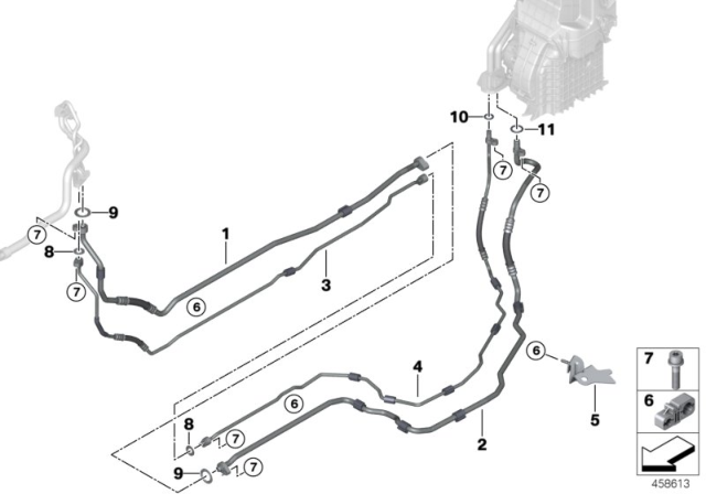 2016 BMW 750i Suction Line, Underfloor, Part 2 Diagram for 64539303470