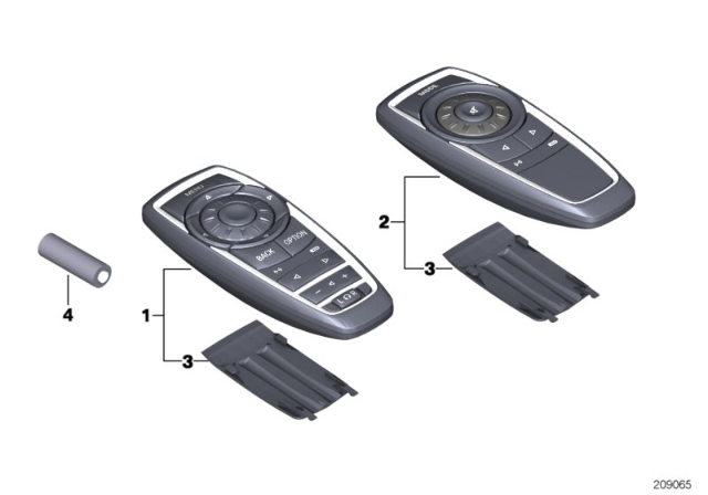 2014 BMW 750i Remote Control Diagram