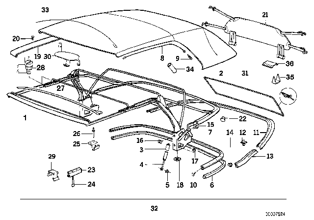 1989 BMW 325i Spacer Diagram for 54311932744