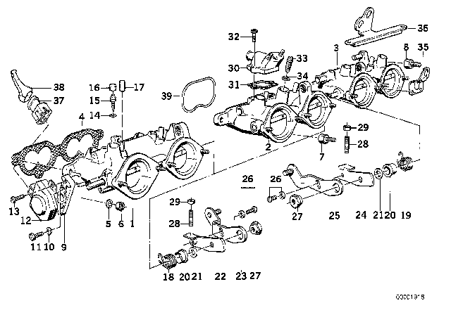 1988 BMW M5 Hex Nut Diagram for 07119922832