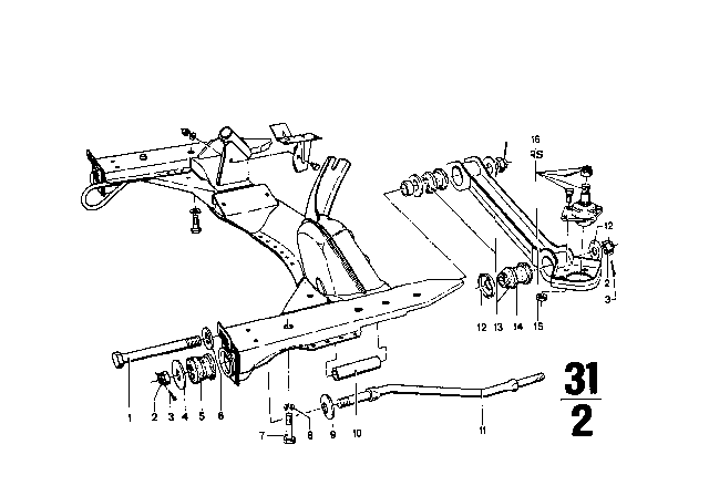 1971 BMW 2002tii Washer Diagram for 31112614159