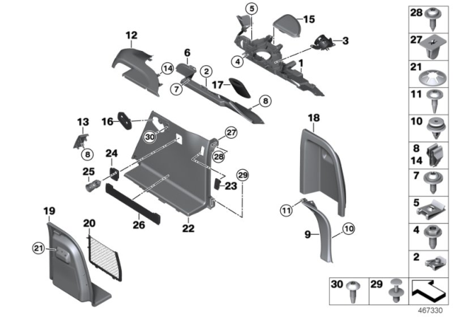 2015 BMW X4 Clamp Diagram for 51167151389