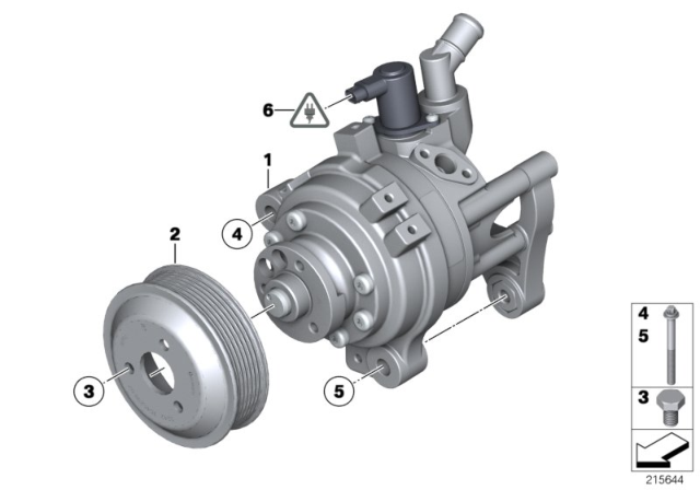 2015 BMW 550i Hydraulic Pump Diagram