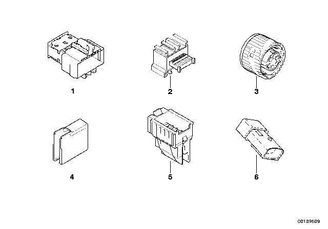 2002 BMW X5 Miscellaneous Plugs And Connectors Diagram 2