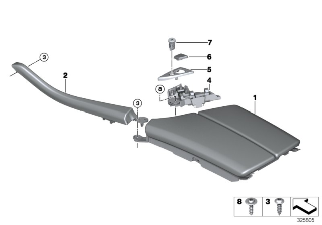 2014 BMW 535i xDrive Repair.Kit For Lock Cylinder Diagram for 51169202265