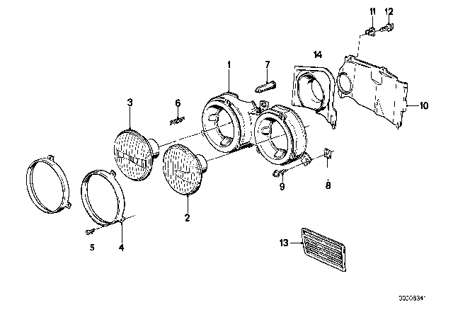 1990 BMW M3 Screw, Self Tapping Diagram for 63121352070